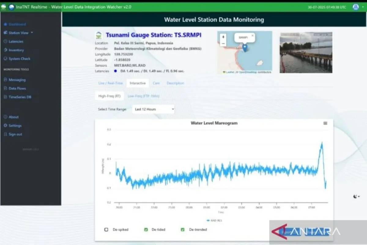 Gelombang Tsunami Terpantau di Pelabuhan Sarmi Papua, BMKG: Jangan Dekati Pantai!