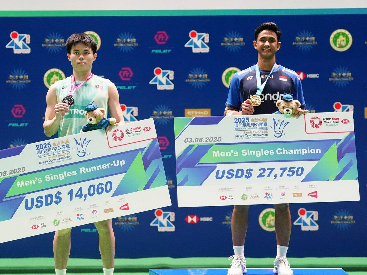 Juara Macau Open 2025, Alwi Farhan Raih Hadiah Rp 456 Juta