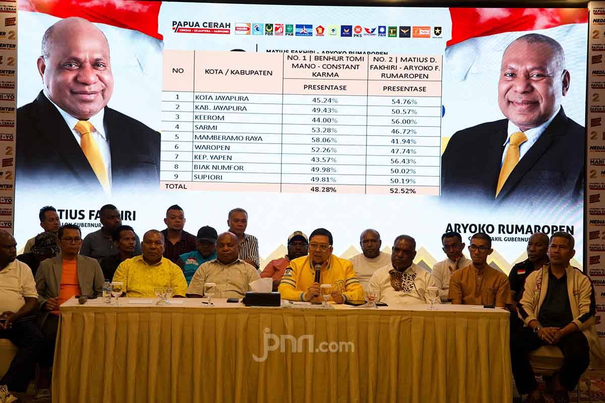 Doli Sebut Mathius Fakhiri Menang di PSU Pilgub Papua Hasil Hitung Cepat