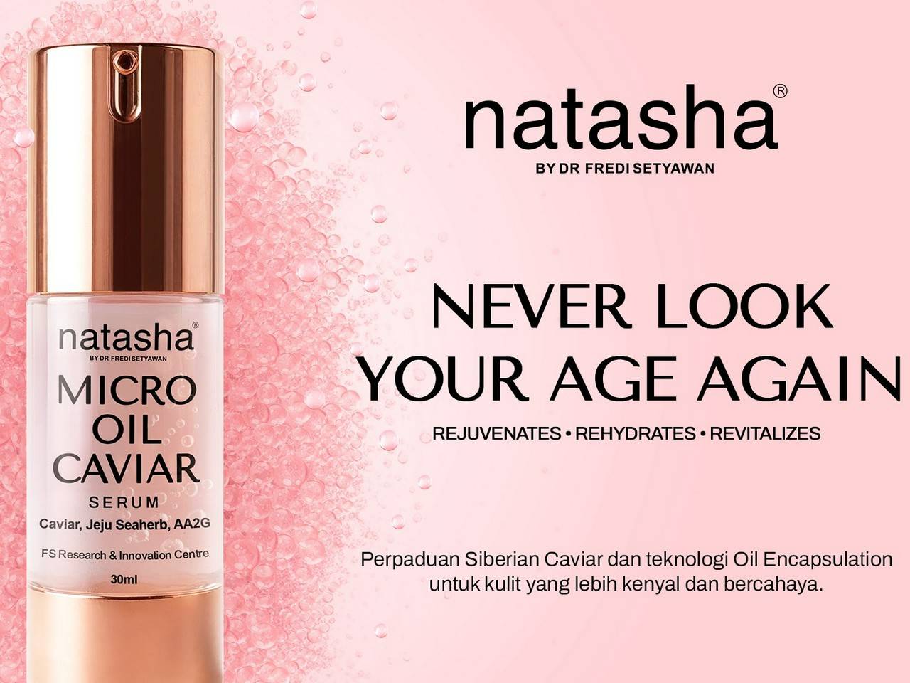 Micro Oil Caviar, Inovasi Natasha untuk Perawatan Kulit Perempuan