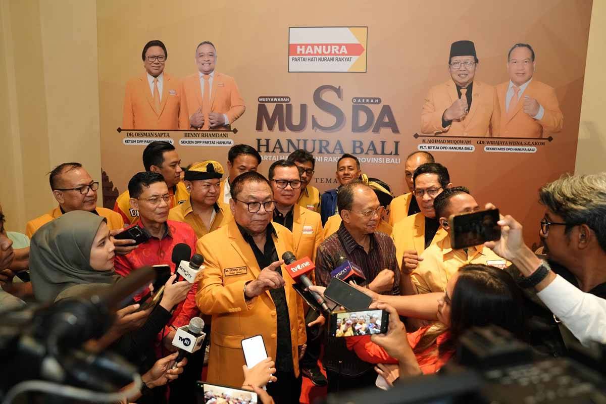 OSO Minta Kader Hanura Sinergi dengan Pemda, Demi Kemajuan Bali