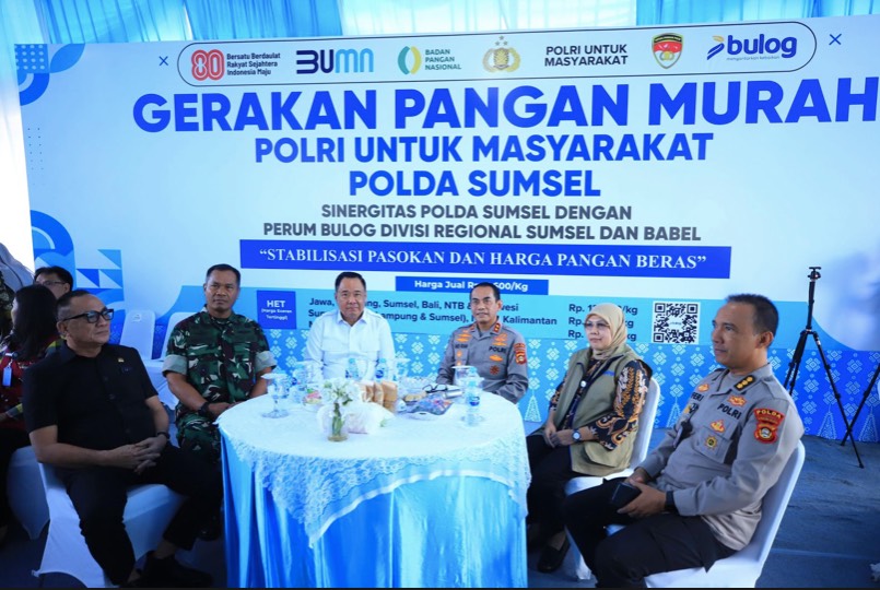 Gerakan Pangan Murah Polri Serentak di 44 Titik Sumsel, Wagub Cik Ujang: Bukti Negara Hadir Di Tengah Masyarakat