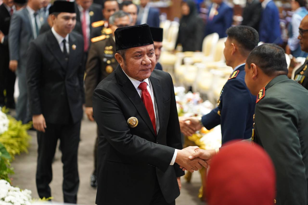 Dari Palembang, Herman Deru Saksikan Momen Bersejarah Pidato Perdana Presiden Prabowo