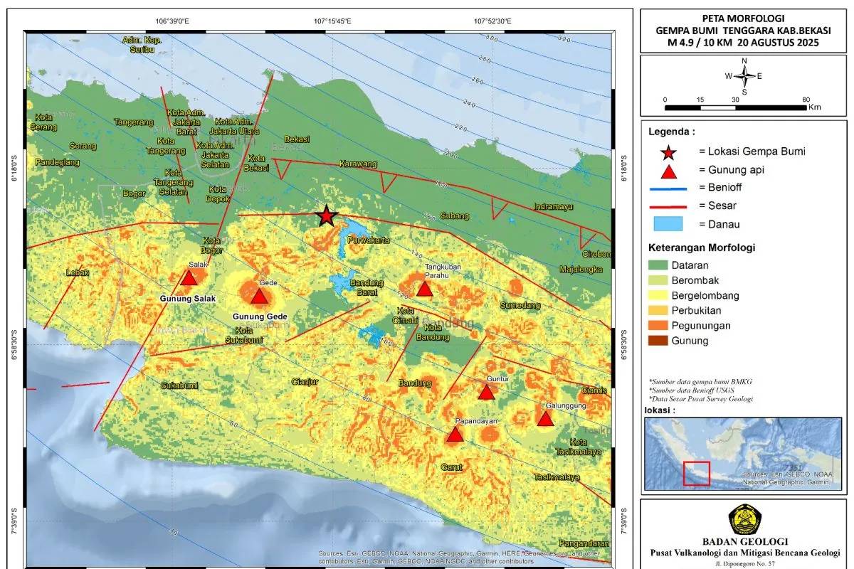 Sesar Baribis Jadi Pemicu Gempa di Bekasi, Pengaruh Struktur Batuan dan Kelas Tanah
