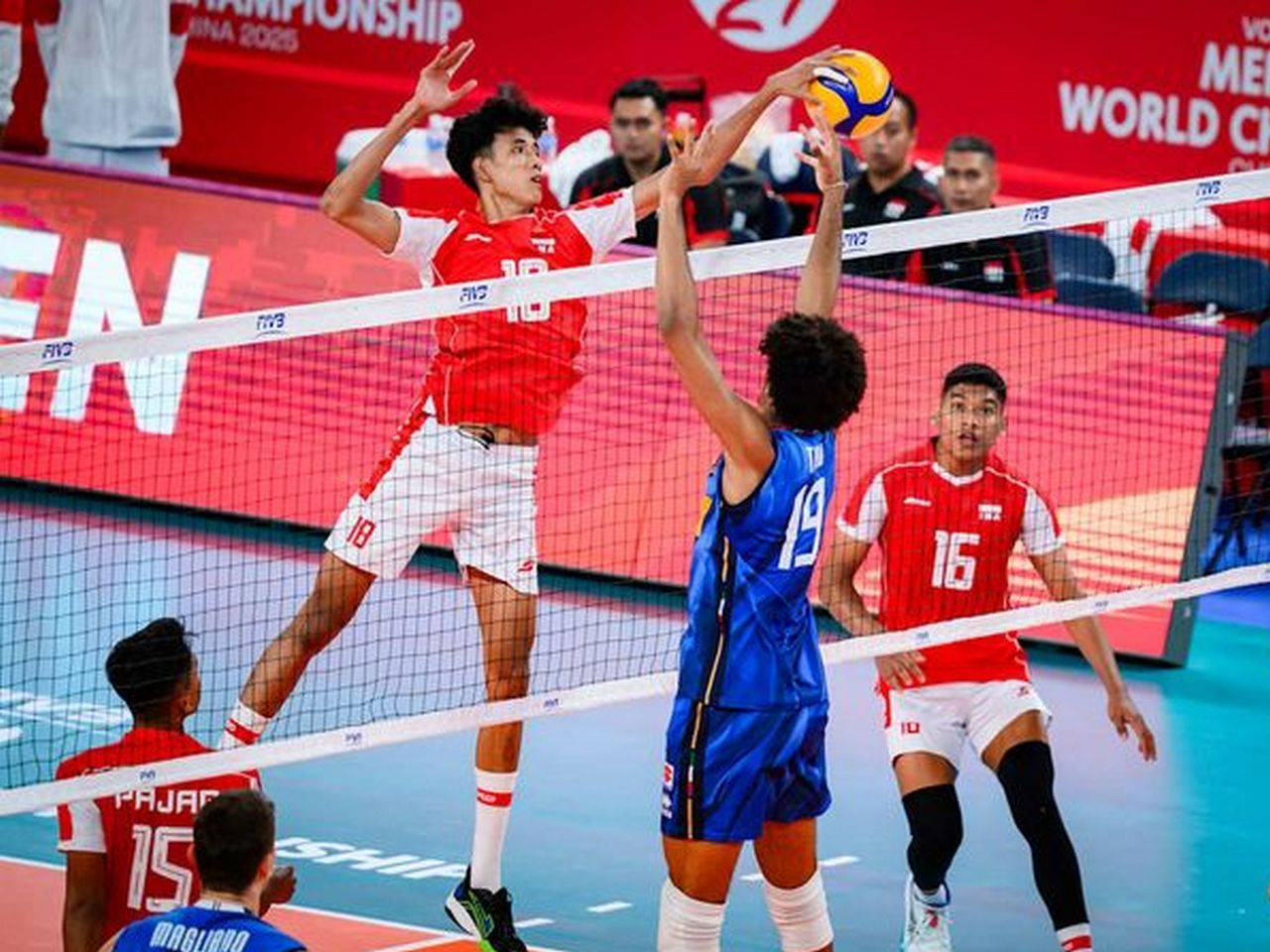 Kejuaraan Dunia Voli Putra U-21: Dihajar Brasil, Indonesia Tantang Thailand
