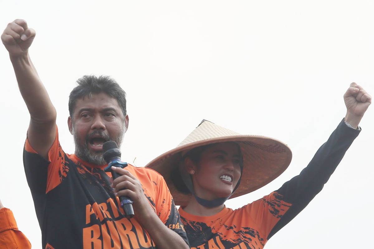 Said Iqbal Singgung Kasus Noel dan RUU Perampasan Aset saat Demo Buruh