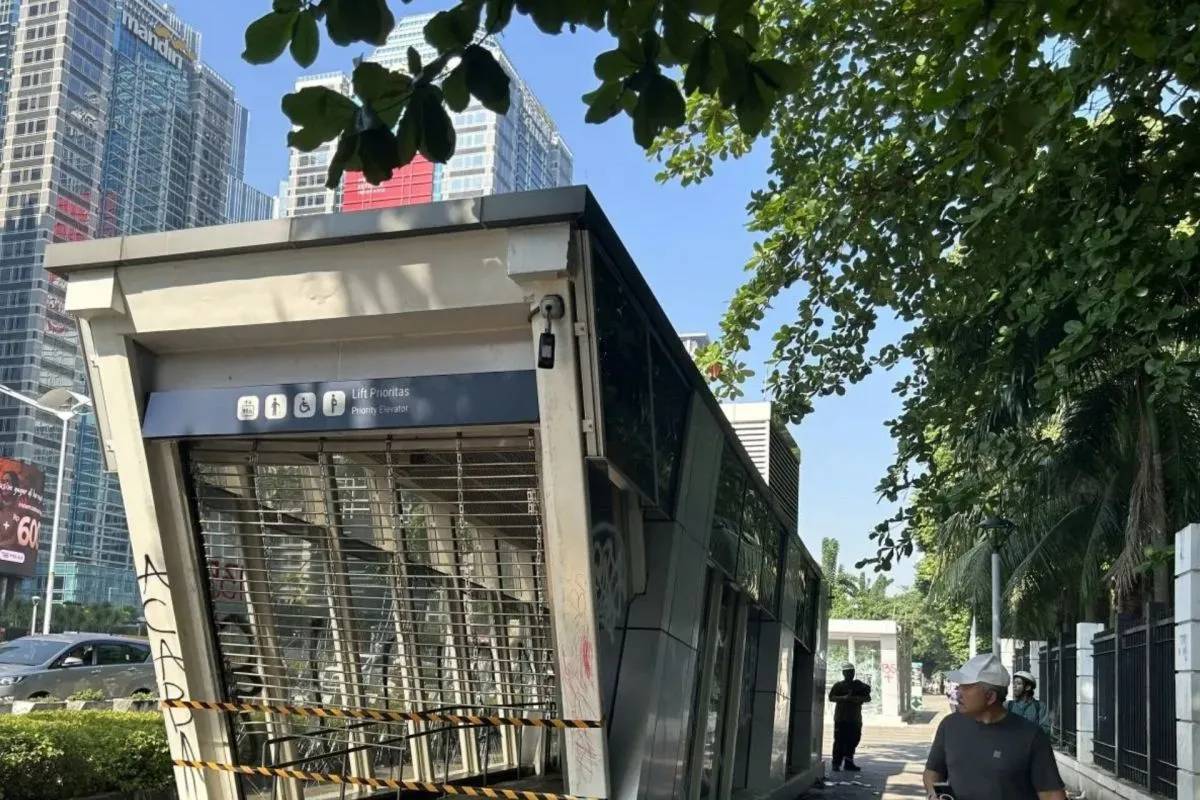Layanan MRT di Stasiun Istora Mandiri Kembali Normal, 2 Entrance Dibuka