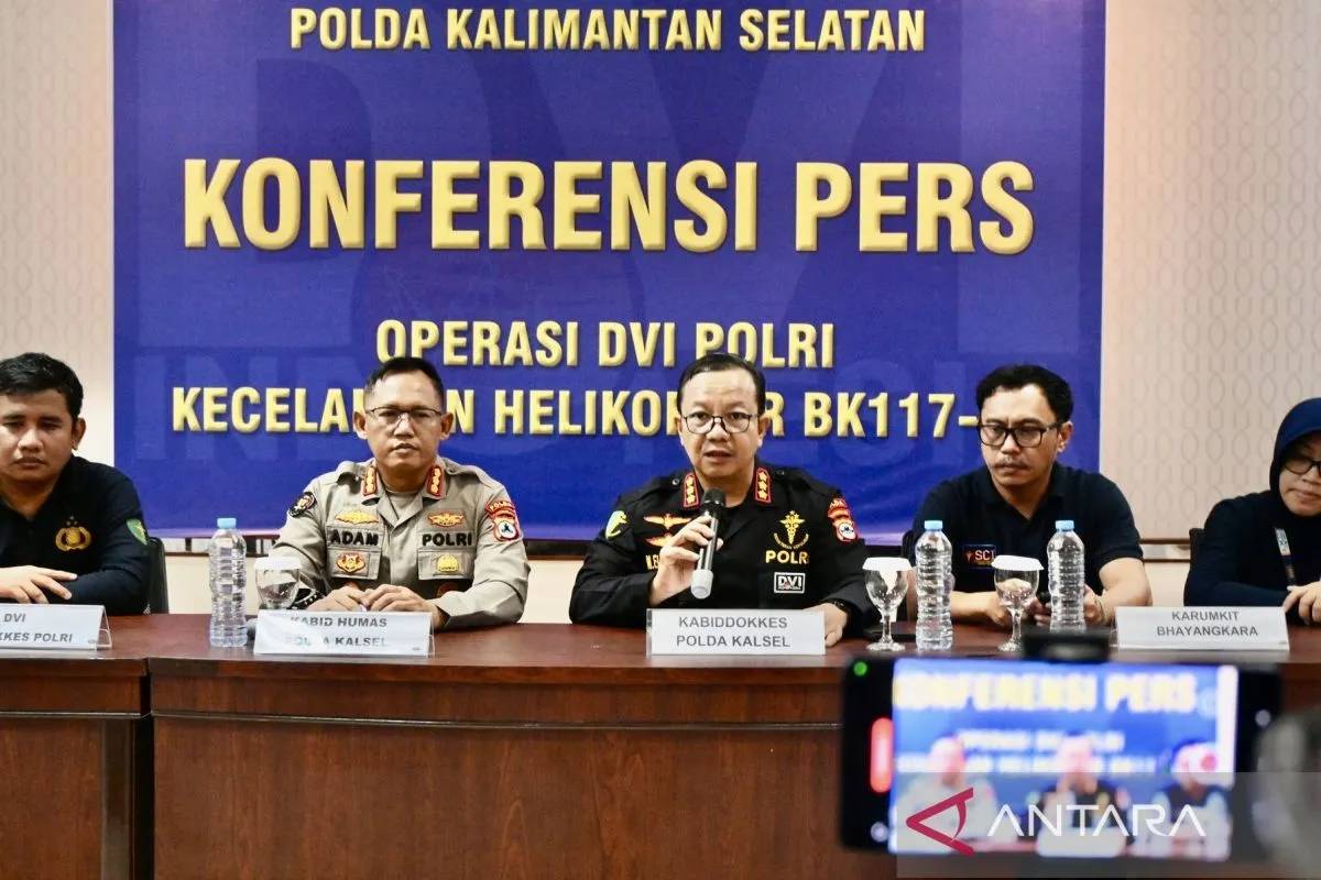2 Jasad WNI Korban Helikopter Jatuh di Kalsel Dites DNA, Butuh 2 Minggu