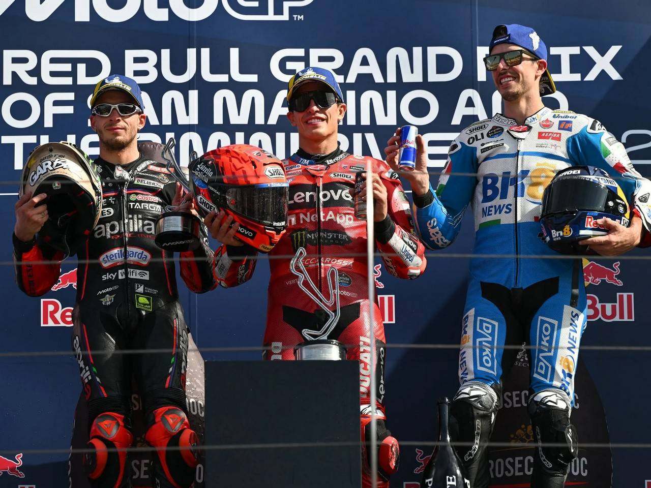 Juara MotoGP San Marino 2025, Marc Marquez Puji Marco Bezzecchi