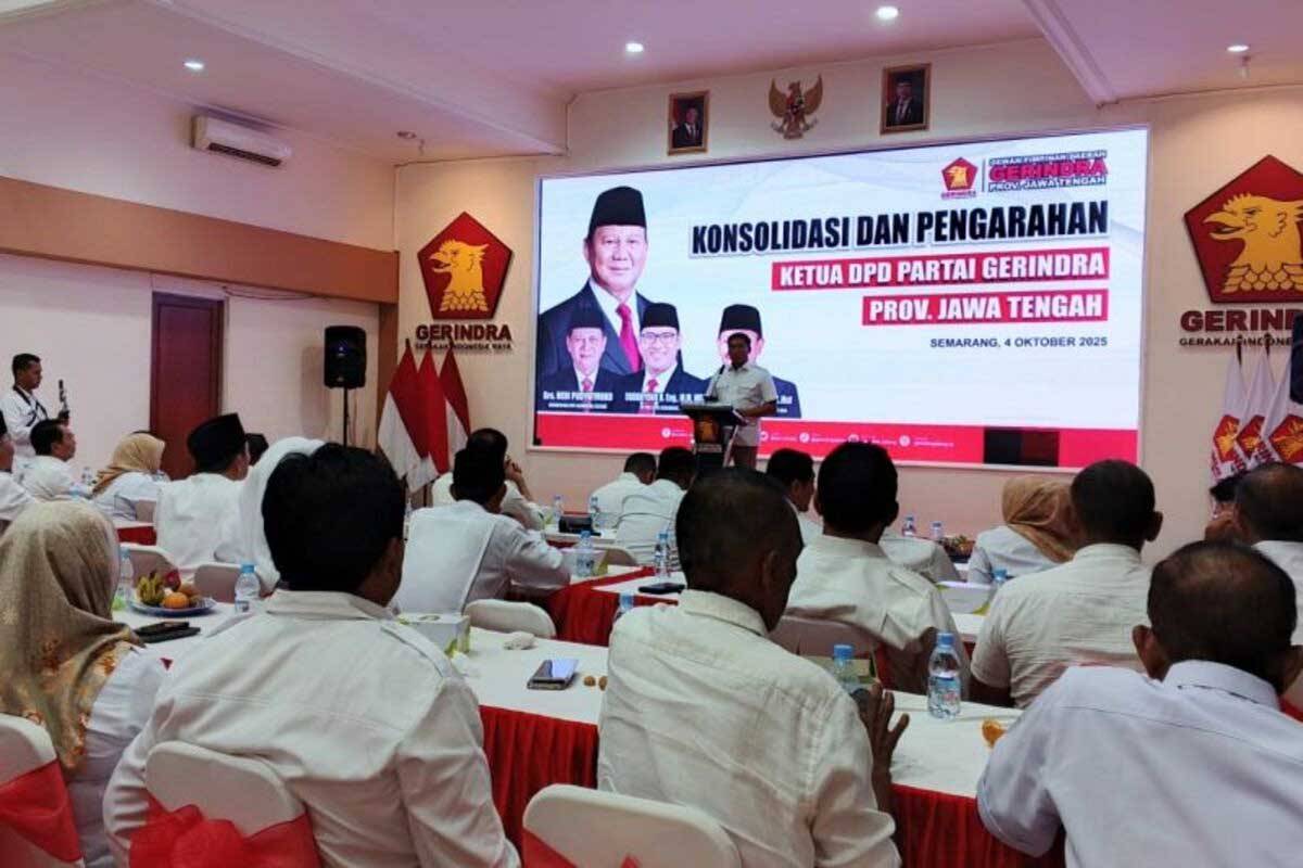 Teriakan Prabowo Presiden 2 Periode Menggema saat Konsolidasi Gerindra Jateng