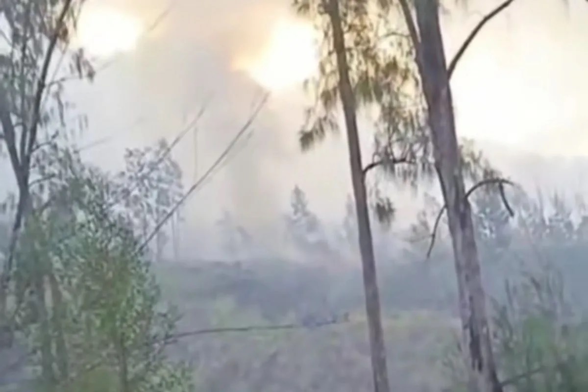 Titik Api Baru Muncul di Gunung Rinjani, Tim Gabungan Lanjutkan Pemadaman