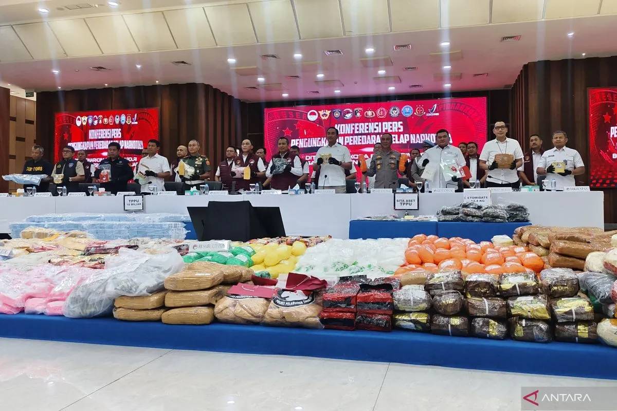 Polri Ungkap 38.934 Kasus Narkoba, Sita 197 Ton Barbuk dan Tangkap 51.763 Tersangka