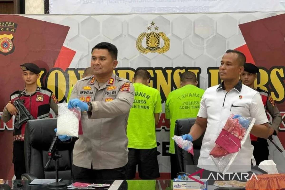 3 Bandar Sabu Diciduk di Aceh Timur, 920 Gram Sabu Disita