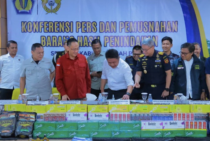 Herman Deru Apresiasi Bea Cukai Sumbagtim Musnahkan Barang Ilegal Rp 19 Miliar