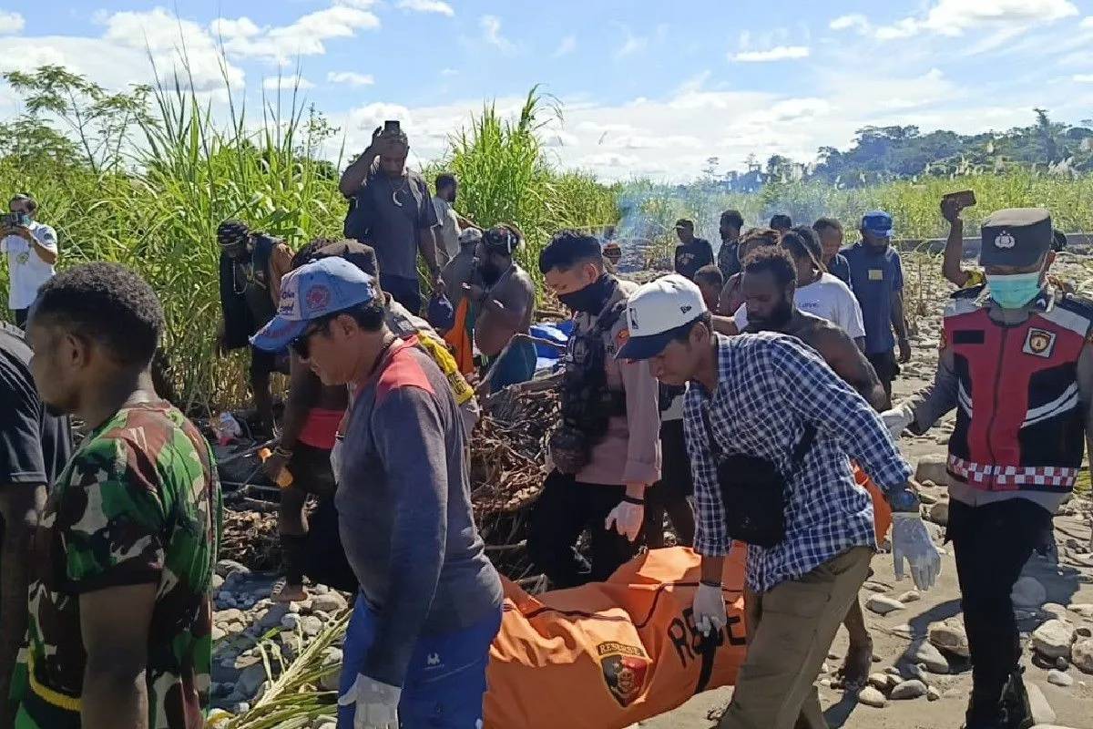 Korban Hilang di Sungai Panpan Nduga Ditemukan Tewas Setelah Hanyut 40 Km