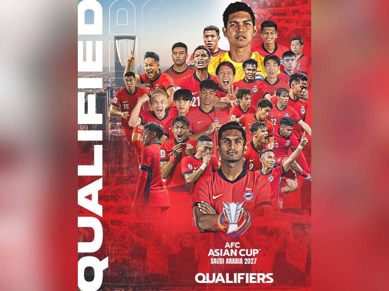 Cetak Sejarah, Singapura Pertama Kali Lolos ke Piala Asia Lewat Kualifikasi