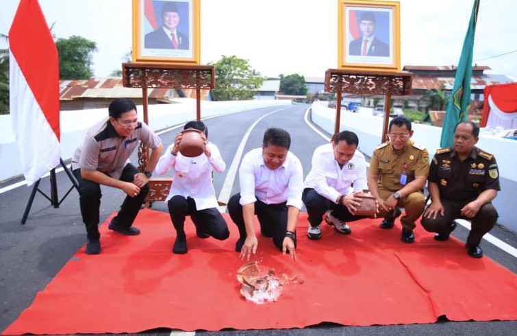Jembatan Layang Lettu Karim Gandus Diresmikan Herman Deru, Teknologinya Modern