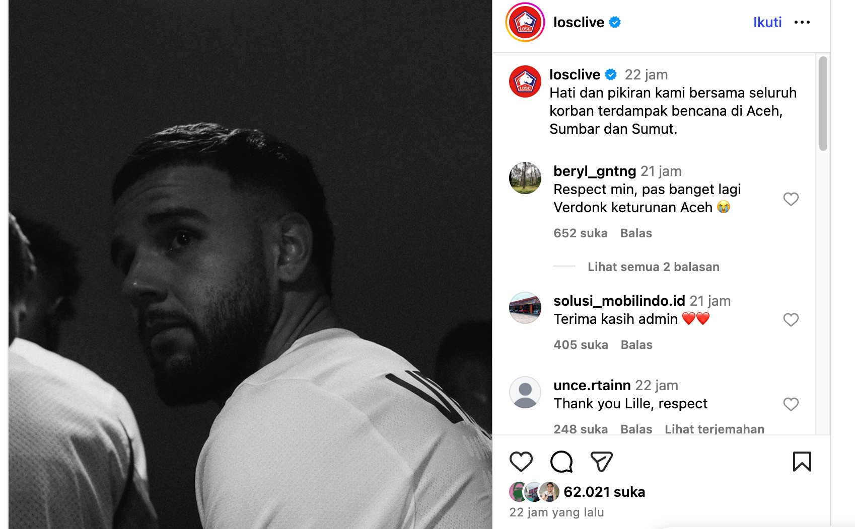 Calvin Verdonk Jadi Simbol Dukungan Lille kepada Korban Banjir di Sumatra Calvin Verdonk Jadi Simbol Dukungan Lille kepada Korban Banjir di Sumatra