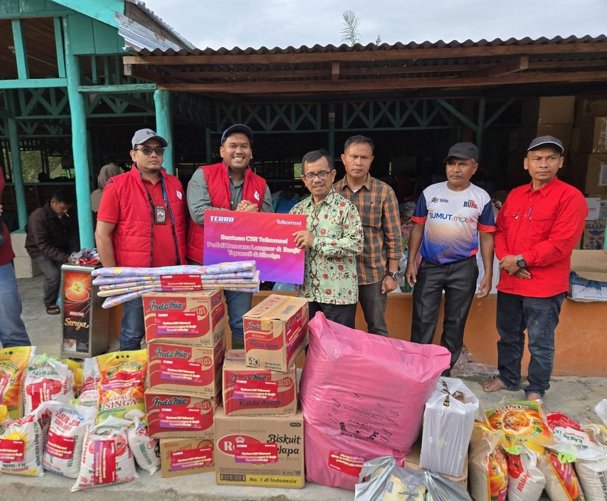 Peduli Korban Bencana Sumatera, Telkomsel Pulihkan Jaringan dan Salurkan Bantuan