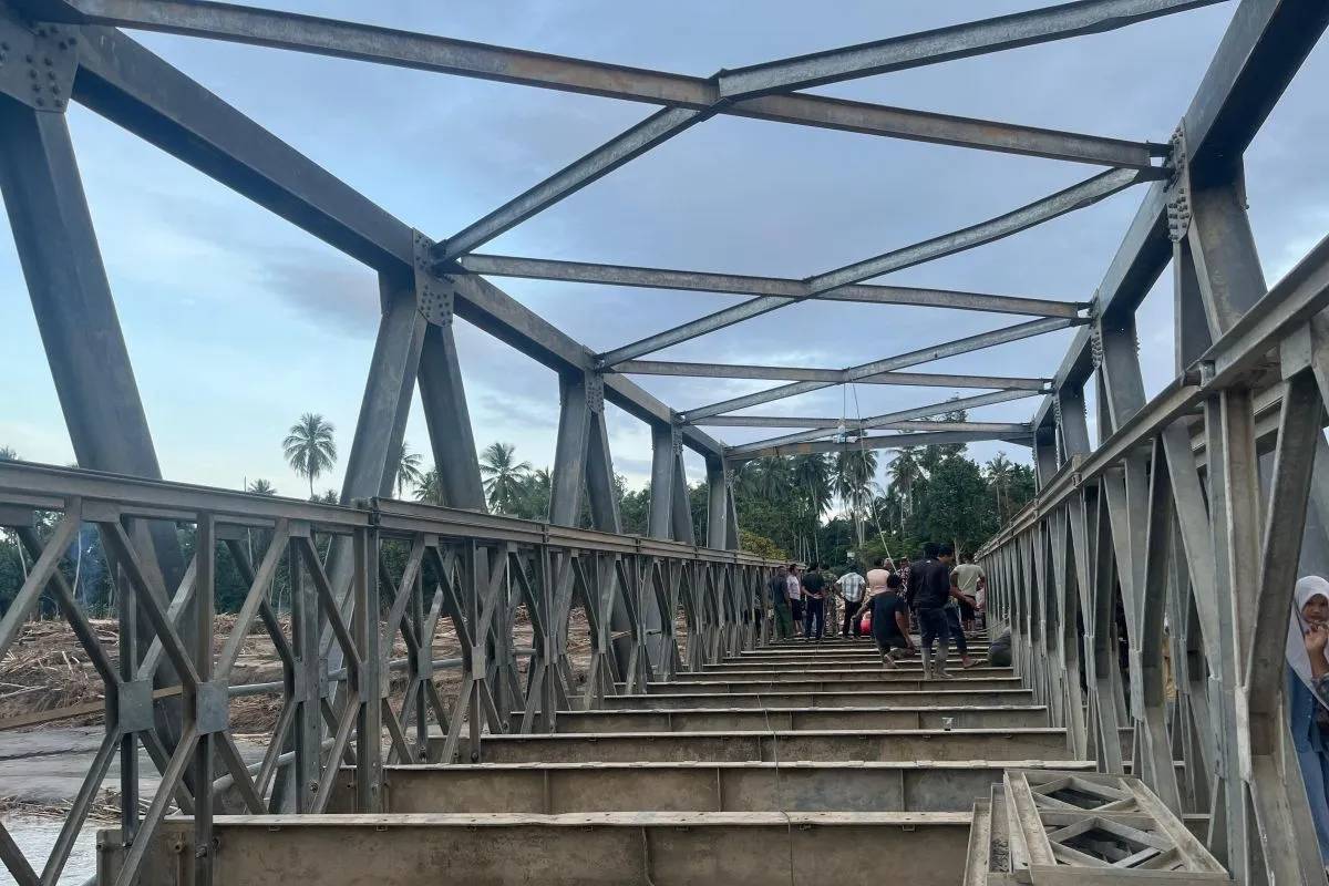 Target 5 Hari, Jembatan Bailey Bireuen Segera Sambung Aceh–Sumut