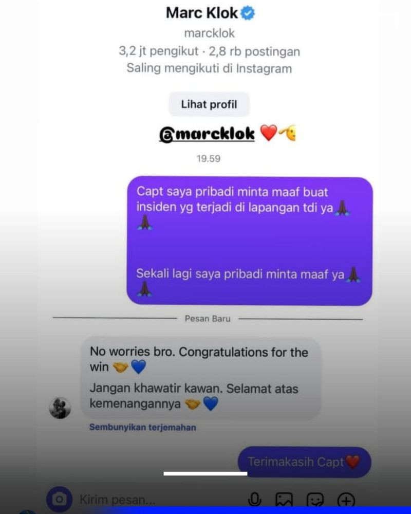 Hampir Tonjok Marc Klok, Yance Sayuri Minta Maaf Hampir Tonjok Marc Klok, Yance Sayuri Minta Maaf