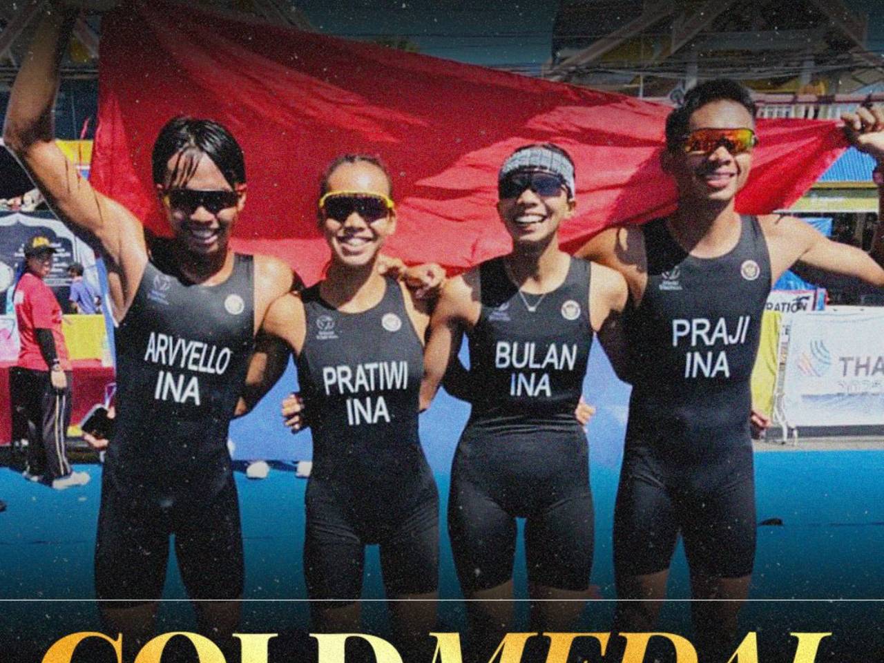 Sapu Bersih Medali, Indonesia Juara Umum Triathlon SEA Games 2025