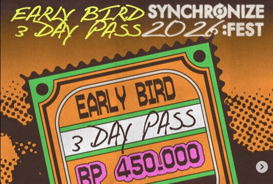 Tiket Early Bird Synchronize Fest 2026 Sudah Dijual, Sebagian untuk Tanam Mangrove