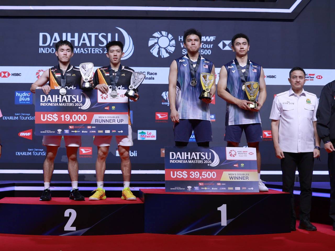 Indonesia Masters 2026: Malaysia Juara Umum, Tuan Rumah Raih 1 Gelar