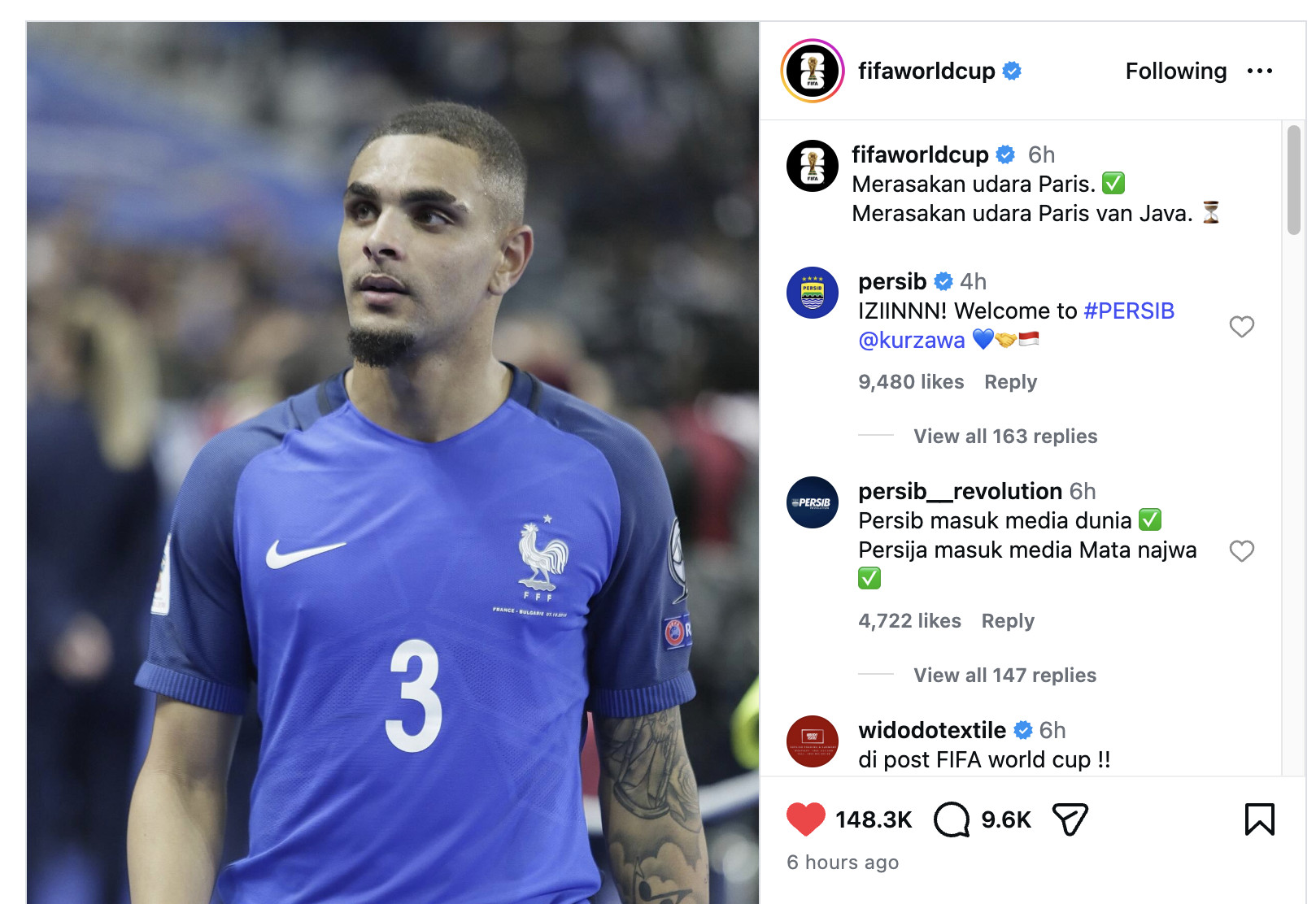 Layvin Kurzawa Gabung Persib Bandung, FIFA Singgung Paris van Java Layvin Kurzawa Gabung Persib Bandung, FIFA Singgung Paris van Java