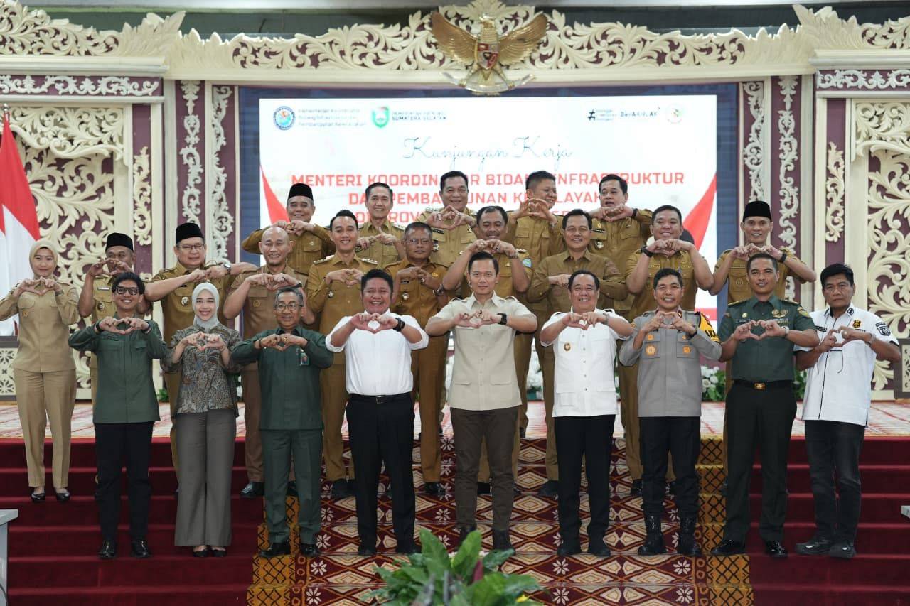 Menko AHY Dukung Infrastruktur Sumsel, Pelabuhan Tanjung Carat dan Bendungan Tiga Dihaji Dikebut