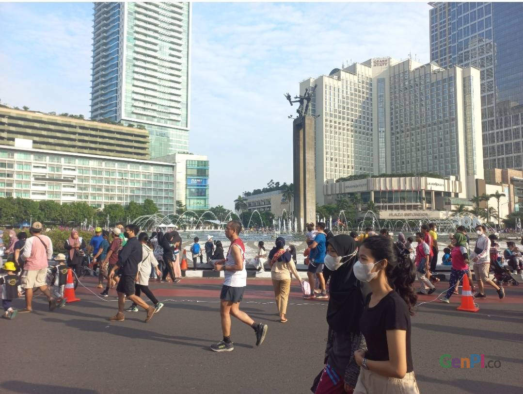 Bundaran Hi Jadi Lokasi Favorit Warga Jakarta Saat Car Free Day