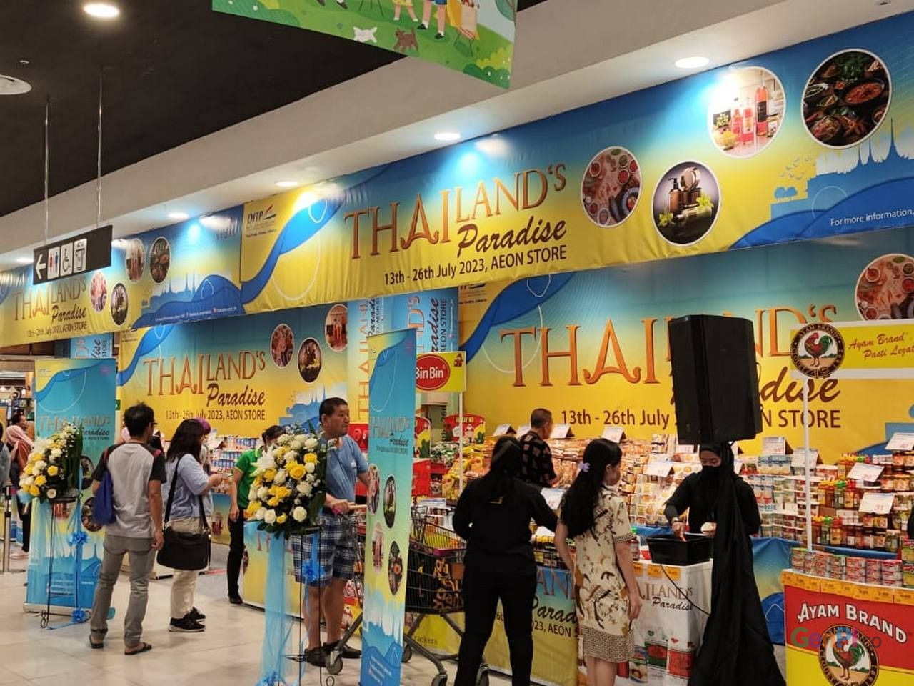 Thailand’s Paradise 2023 di AEON Supermarket, BSD. (foto: Cosmas Bayu/GenPI.co)