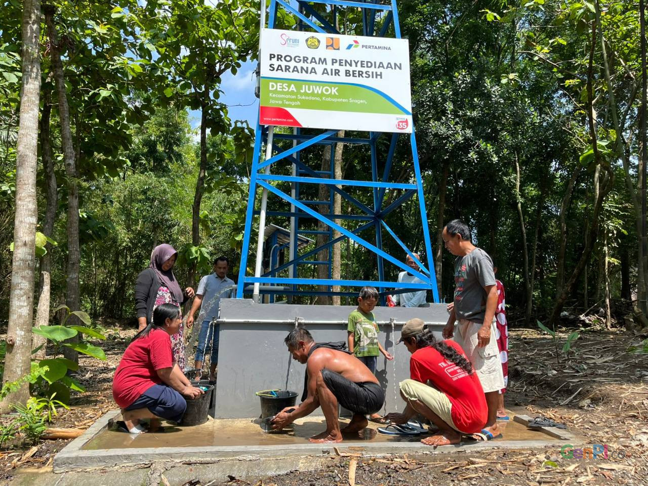 Puluhan Tahun Kekeringan, Warga Desa Juwok Sragen Akhirnya Nikmati Air Bersih