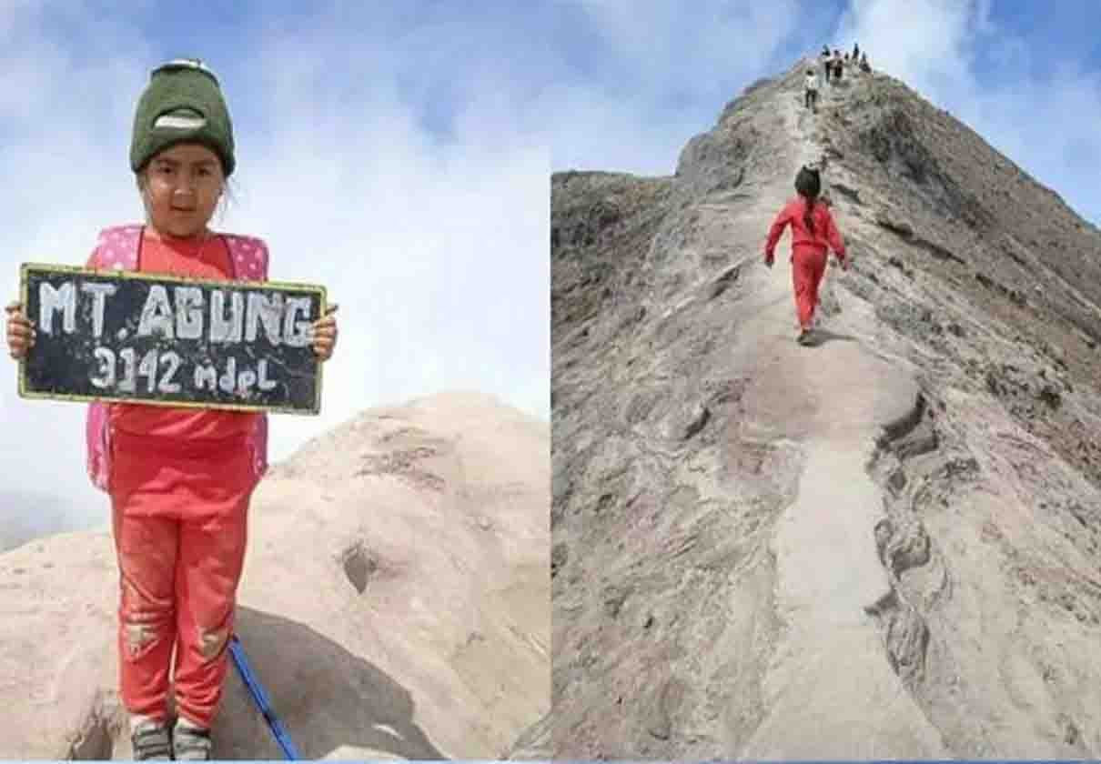 Bocil viral gunung karang